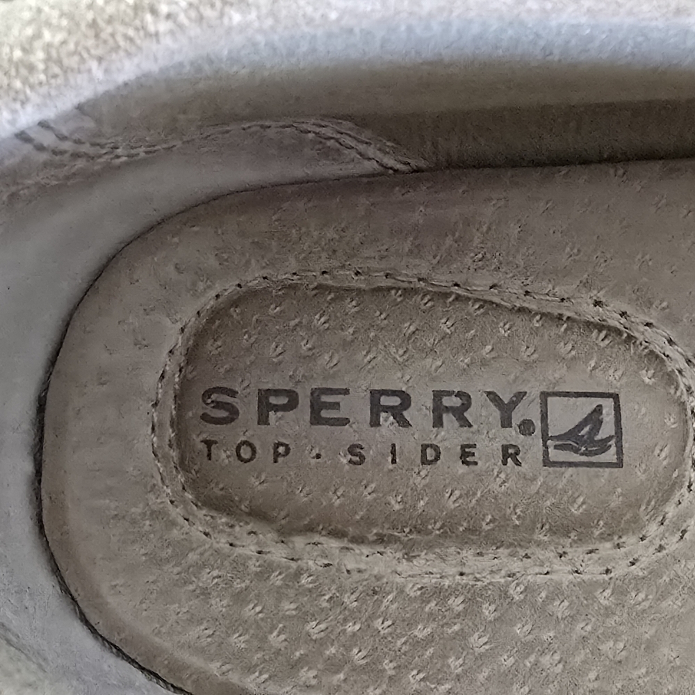 Sperry Top-Sider Leather Gold Sparkle Rhinestones Women's Size 8.5M - Picture 6 of 10